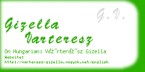 gizella varteresz business card